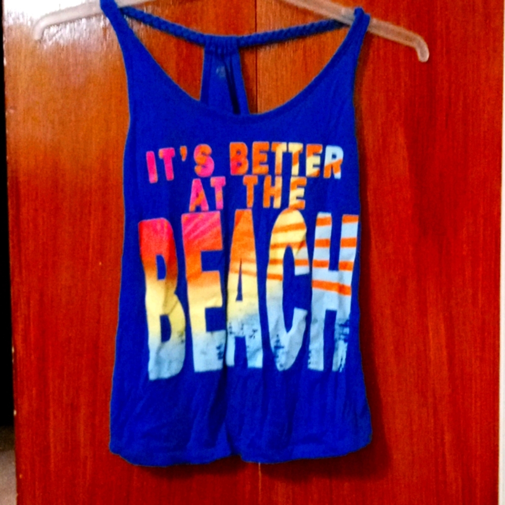 Blue tank top